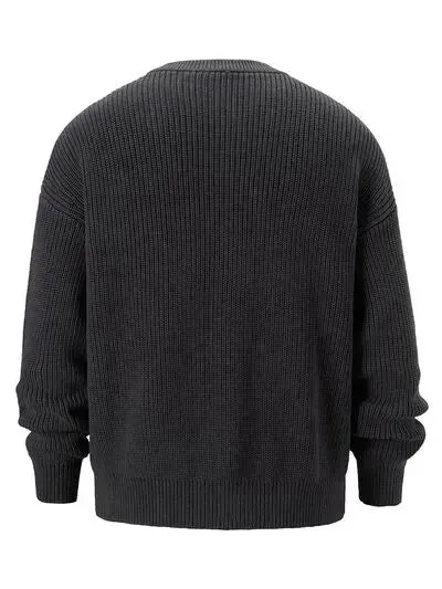 Men's Round Neck Long Sleeve Sweater