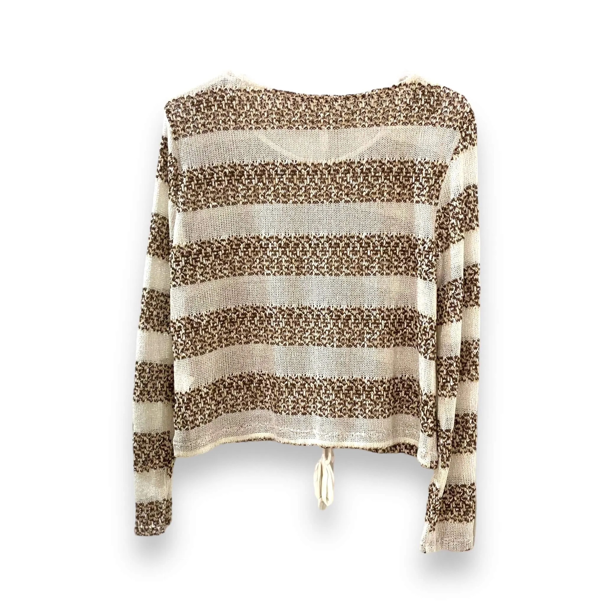 Metallic Striped Lightweight Knit Top