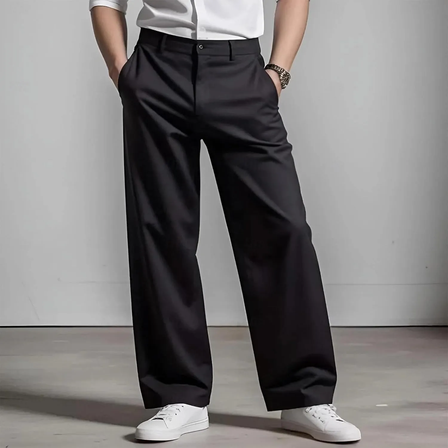 MIDOO Cargo Pants for Men Slim Fit Casual Drawstring Waist Joggers Lightweight Sweatpants Loose Fit Work Pants Trousers