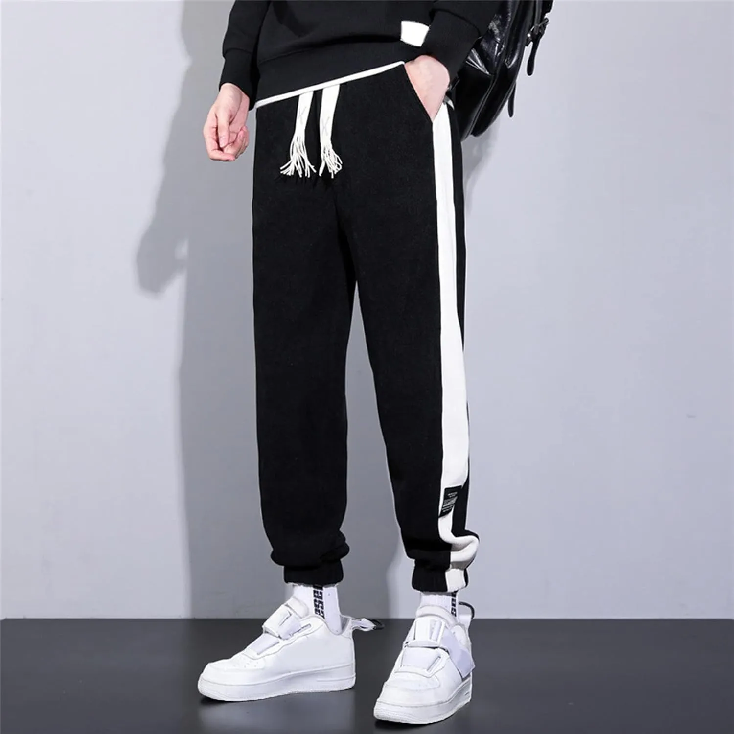 MIDOO Work Pants for Men Slim Fit Casual Athletic Tapered Sweatpants Jogger Loose Fit Active Workout Trousers