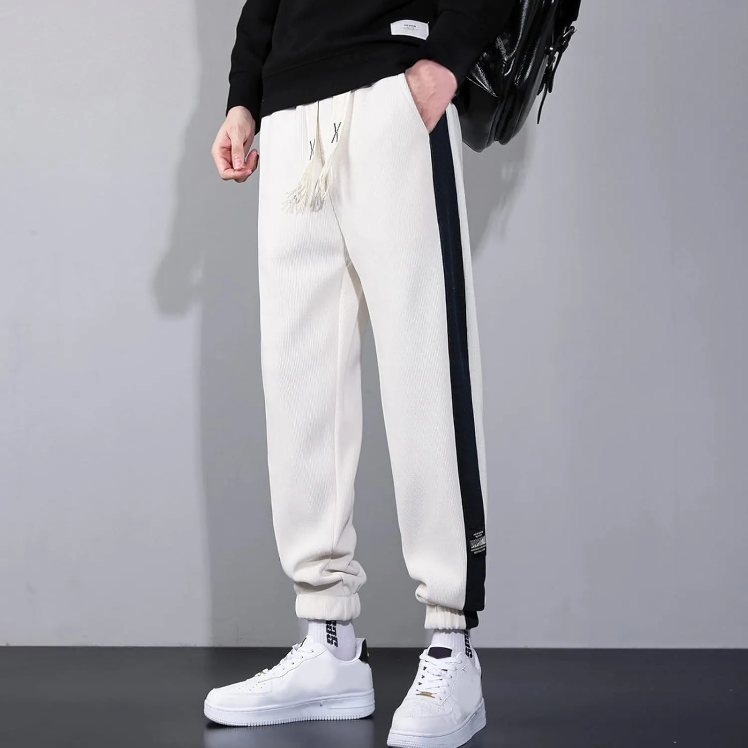 MIDOO Work Pants for Men Slim Fit Casual Athletic Tapered Sweatpants Jogger Loose Fit Active Workout Trousers