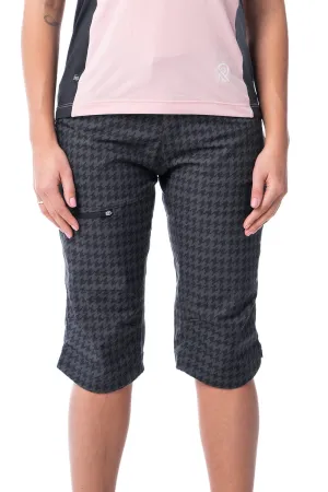 mtb 3/4 shorts - adjustable waist & shock-absorbent padding short included