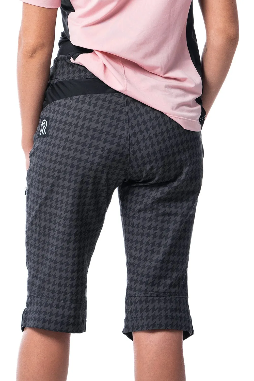 mtb 3/4 shorts - adjustable waist & shock-absorbent padding short included