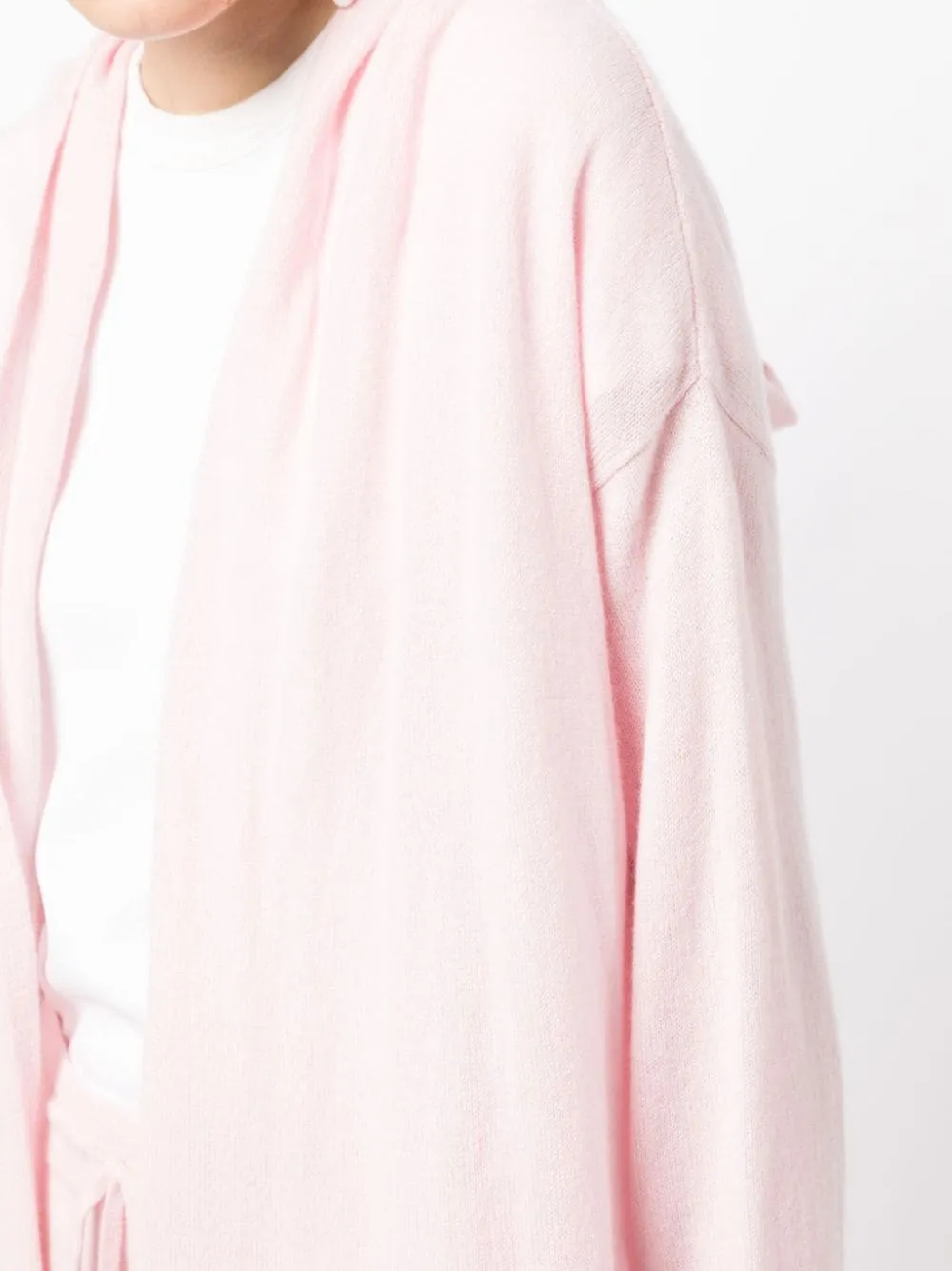 Napoli Lightweight Cashmere Cardigan - Tea Rose