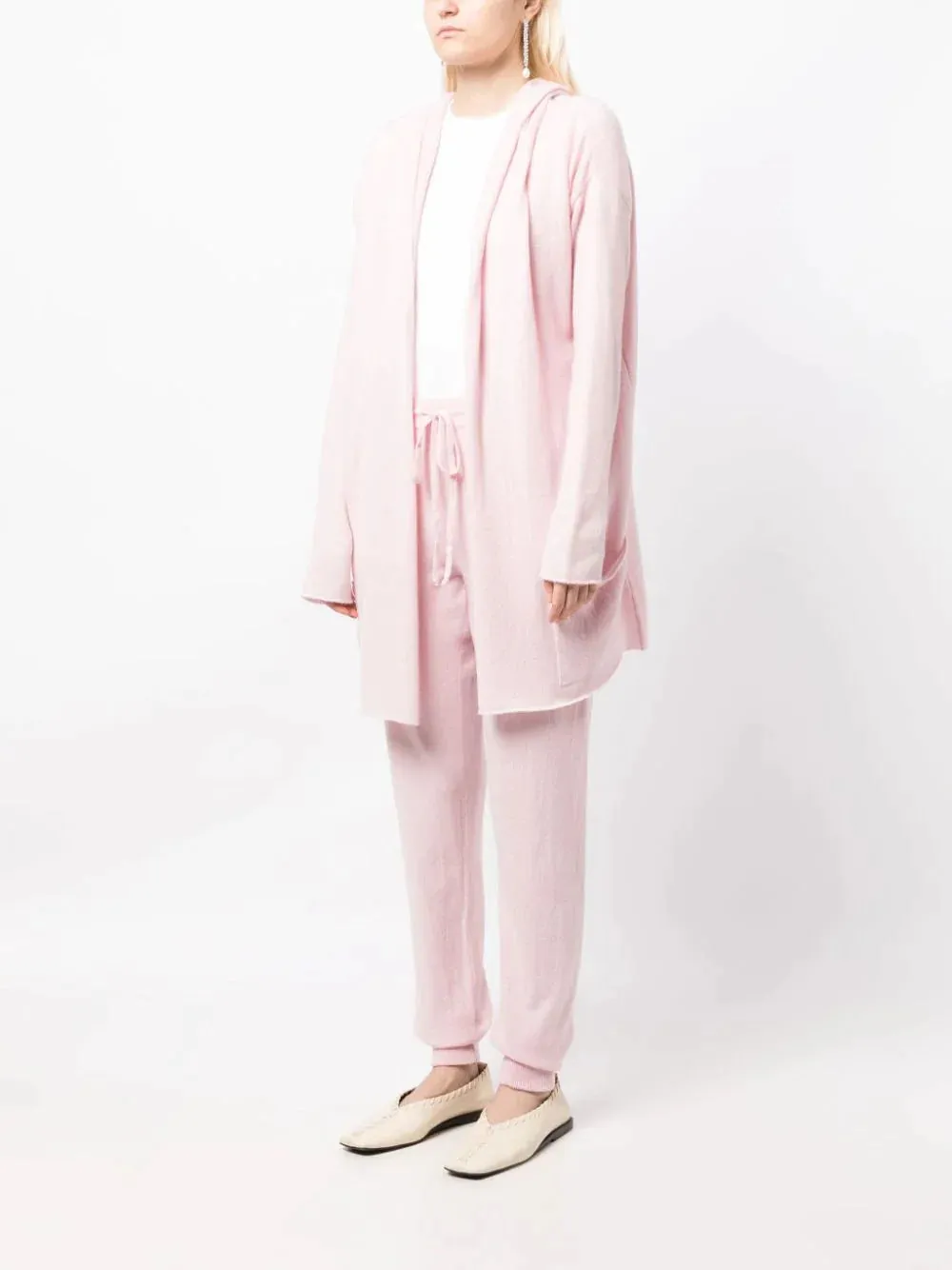 Napoli Lightweight Cashmere Cardigan - Tea Rose