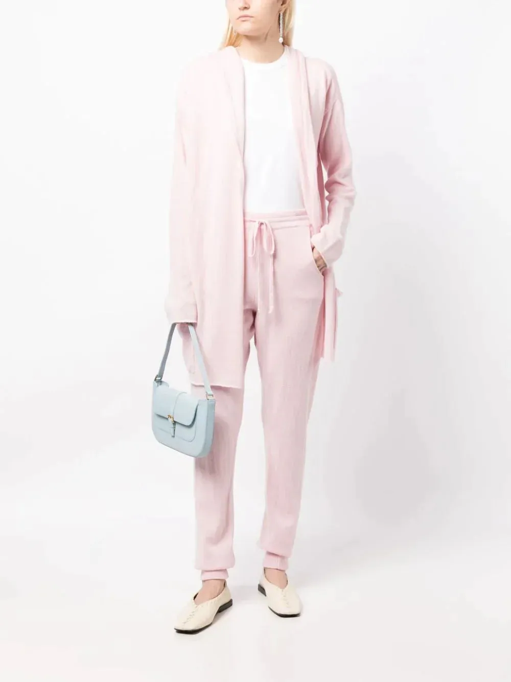 Napoli Lightweight Cashmere Cardigan - Tea Rose
