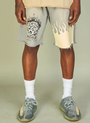 NME Shorts - Woodard - Grey, Black, Cream And White - 622