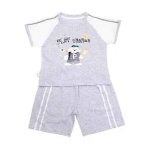 Play Tennis Half Sleeves Shorts Set