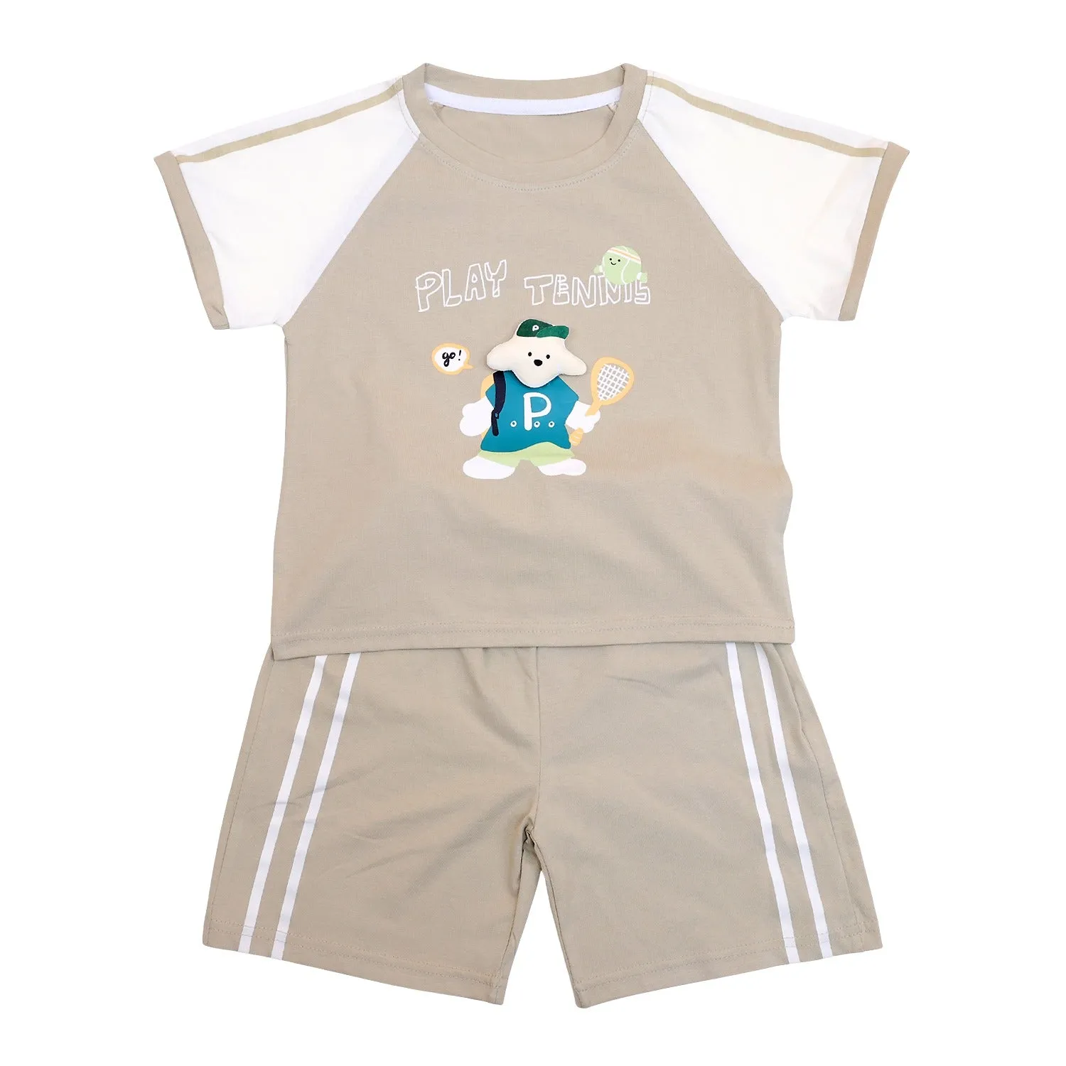 Play Tennis Half Sleeves Shorts Set