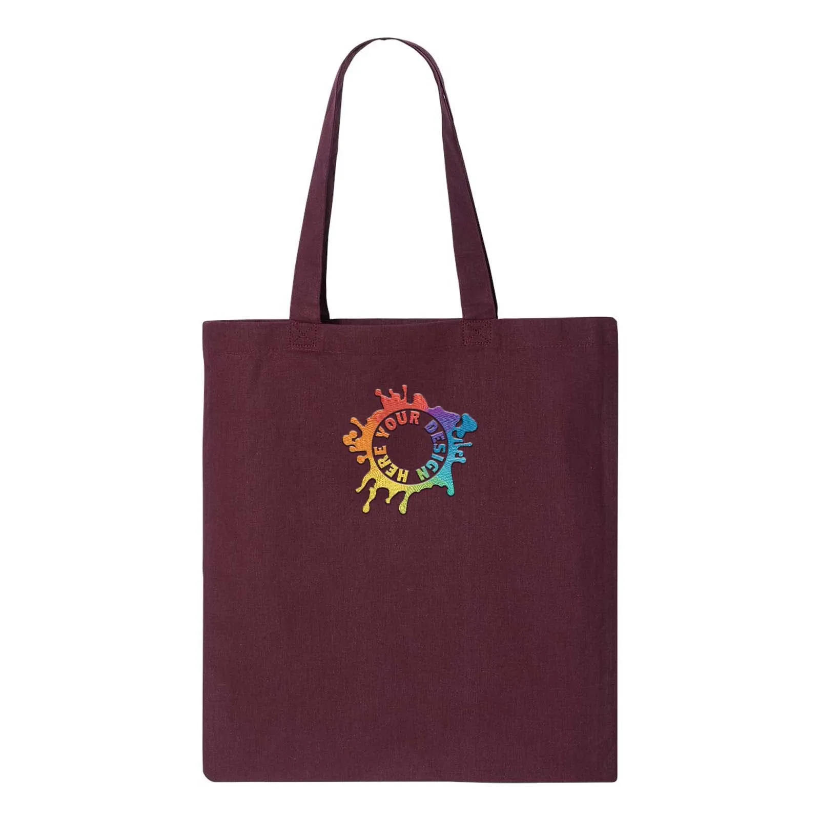 Q-Tees Economical Tote Embroidery