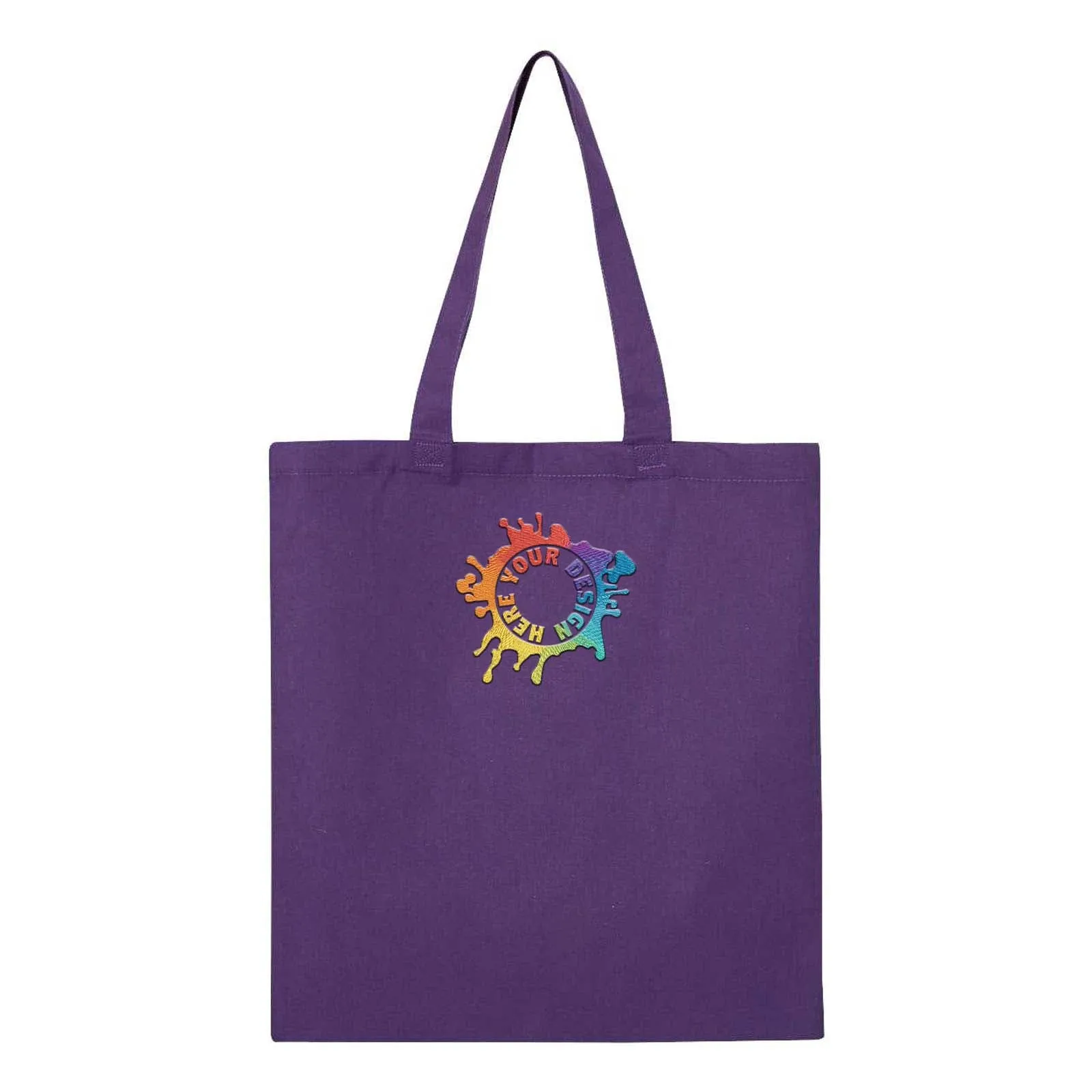 Q-Tees Economical Tote Embroidery