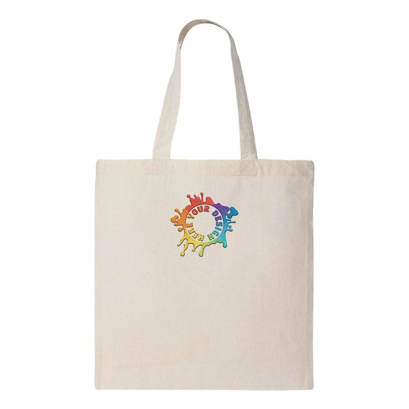 Q-Tees Economical Tote Embroidery