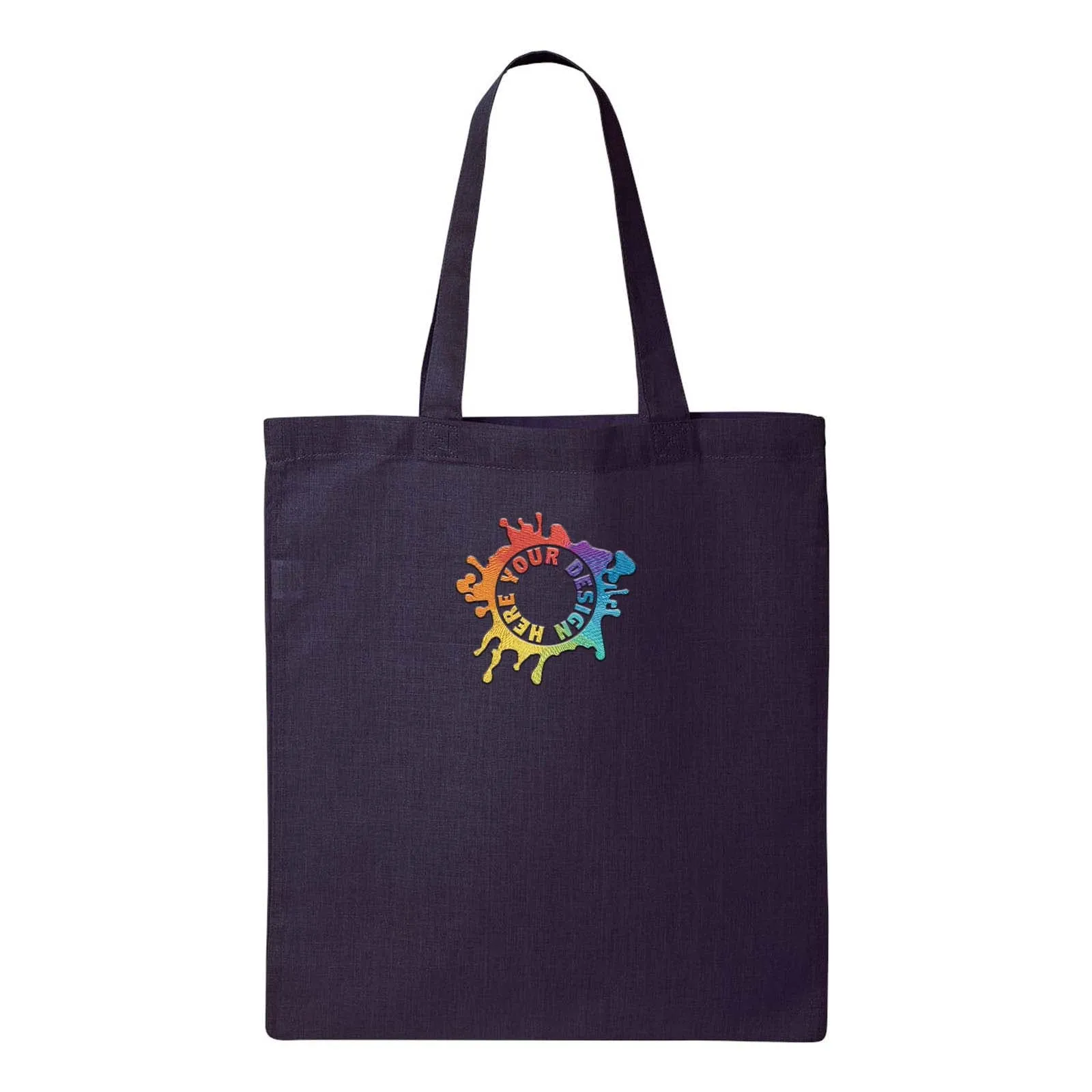 Q-Tees Economical Tote Embroidery
