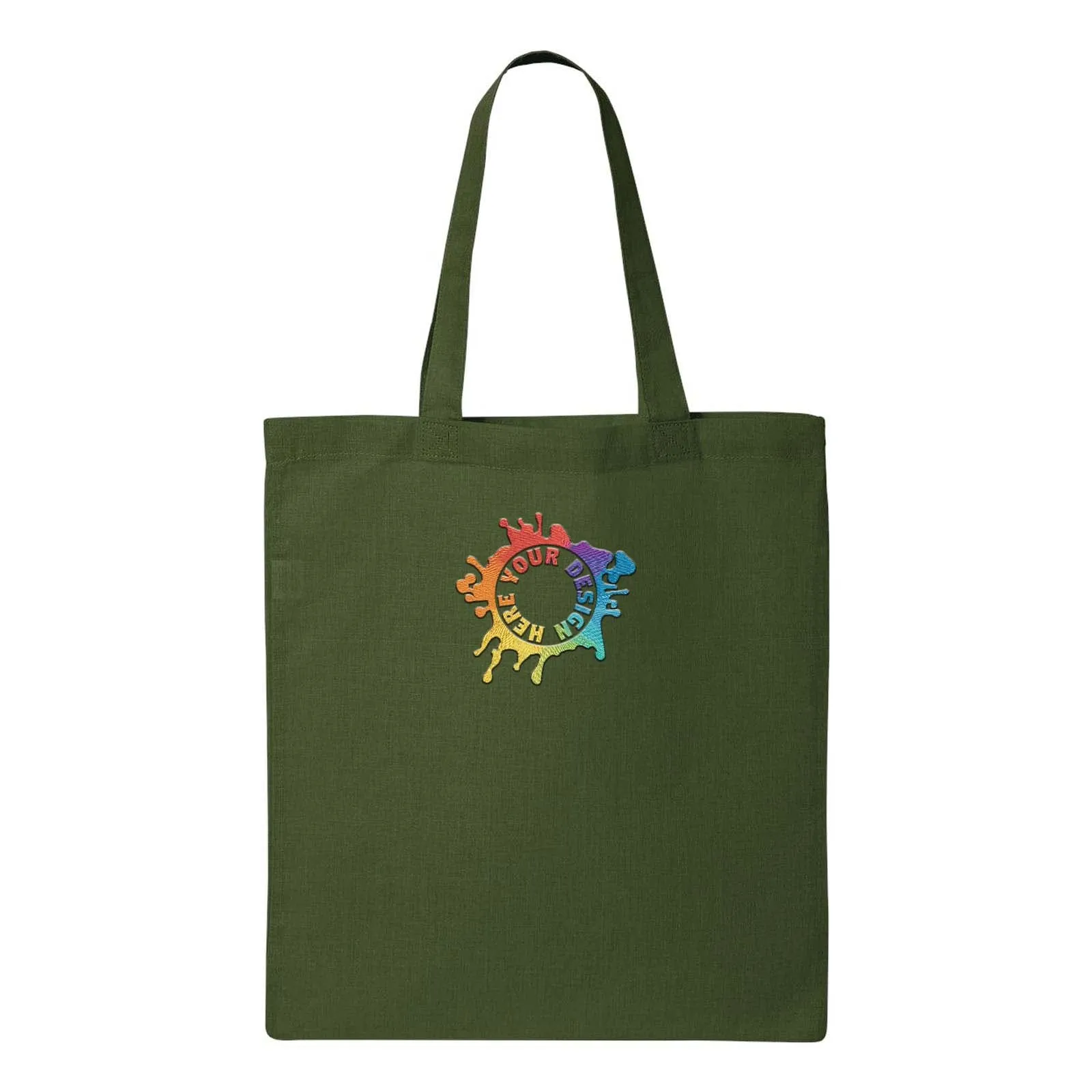 Q-Tees Economical Tote Embroidery