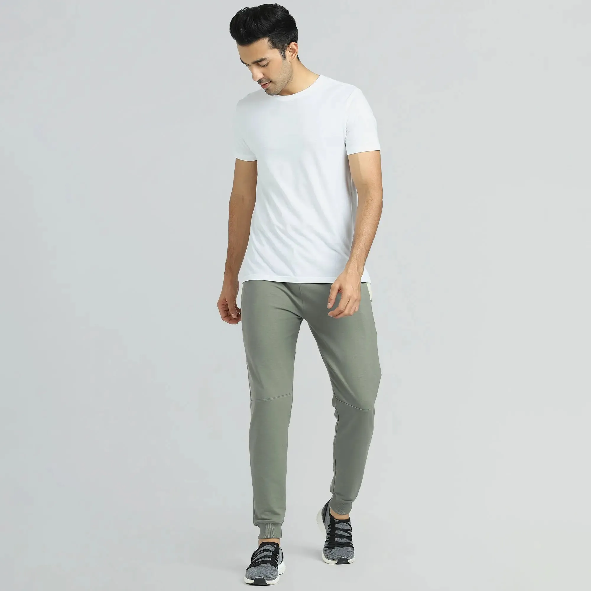 Quest French Terry Cotton-Blend Joggers Butter White