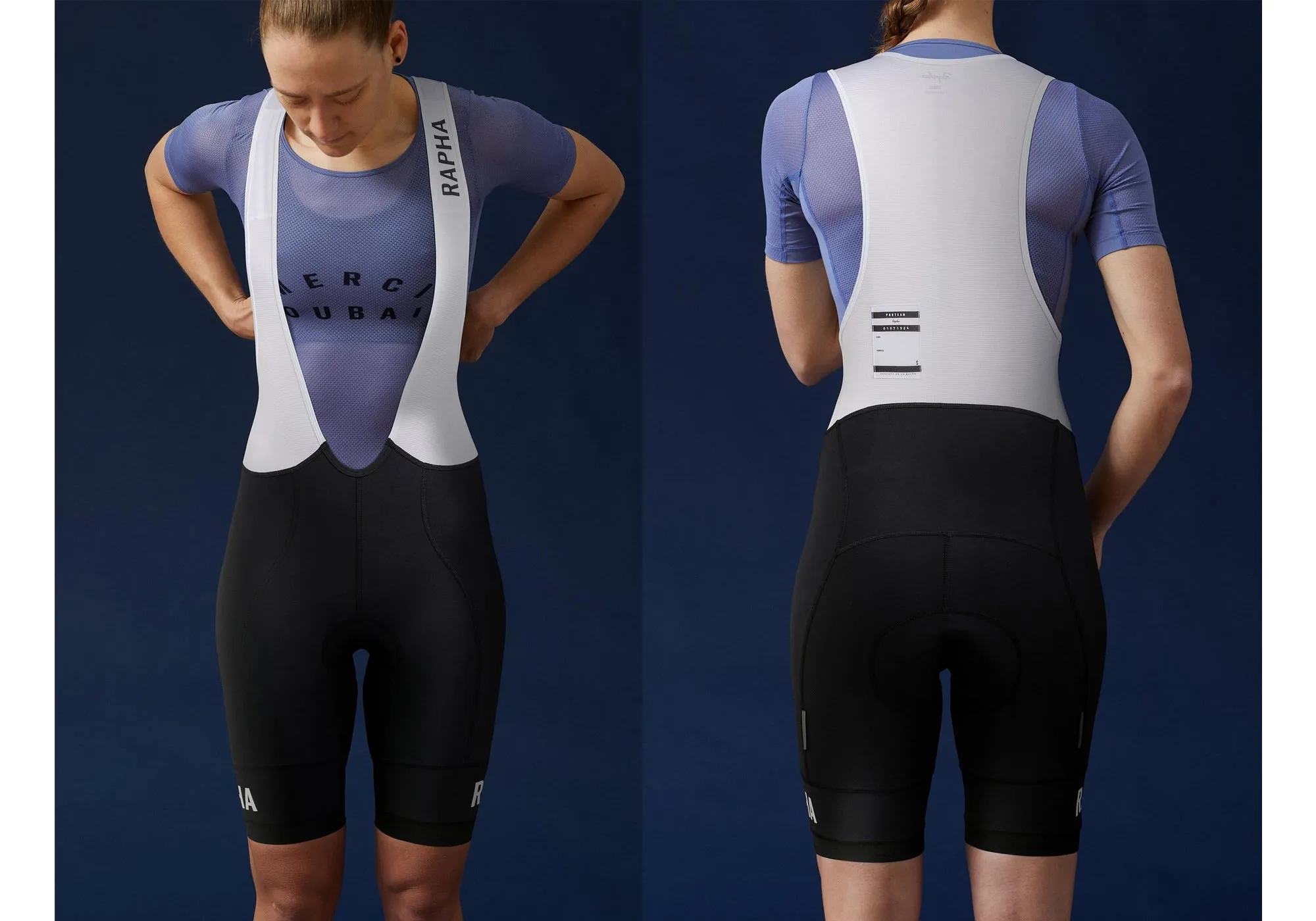 Rapha Women’s Pro Team Training Bib Shorts, Black/White