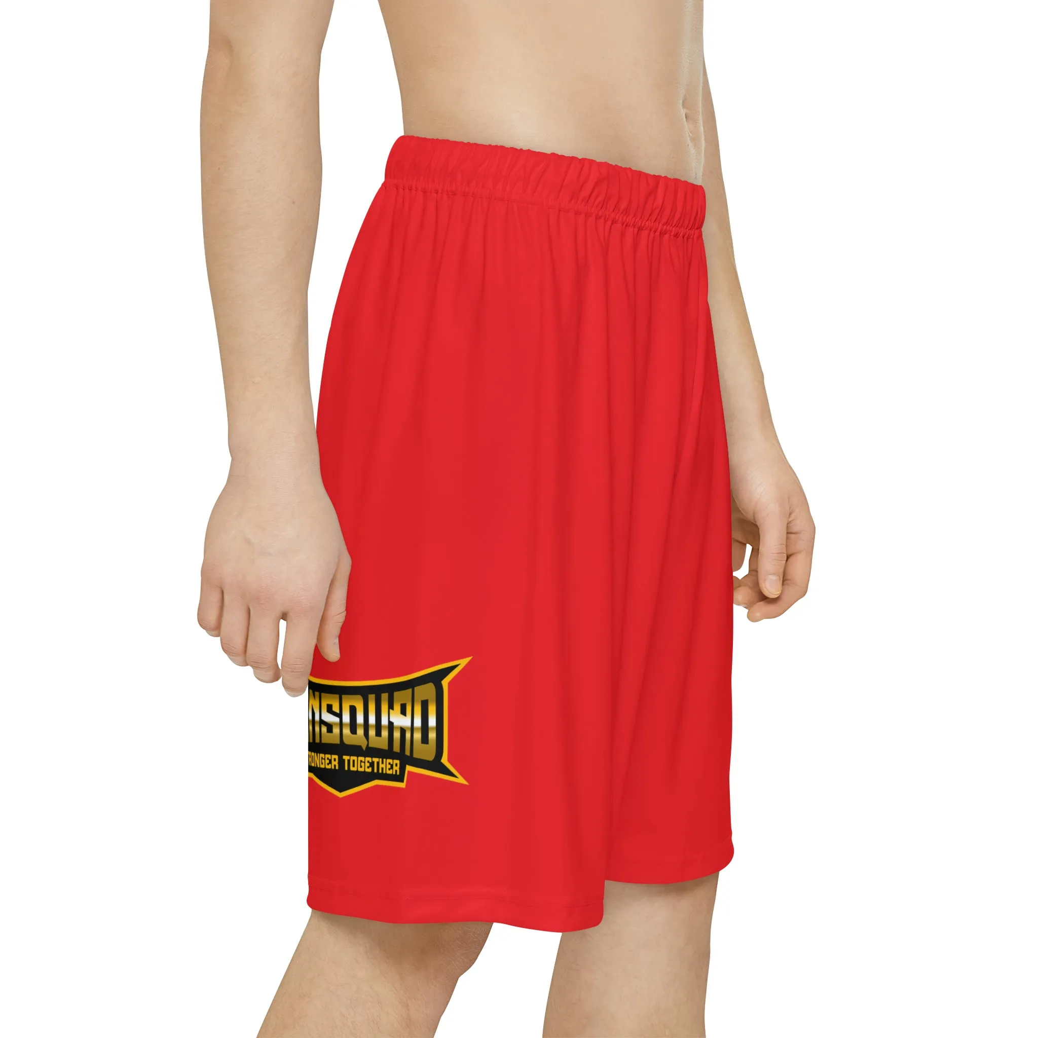 Red Mens Sports Shorts