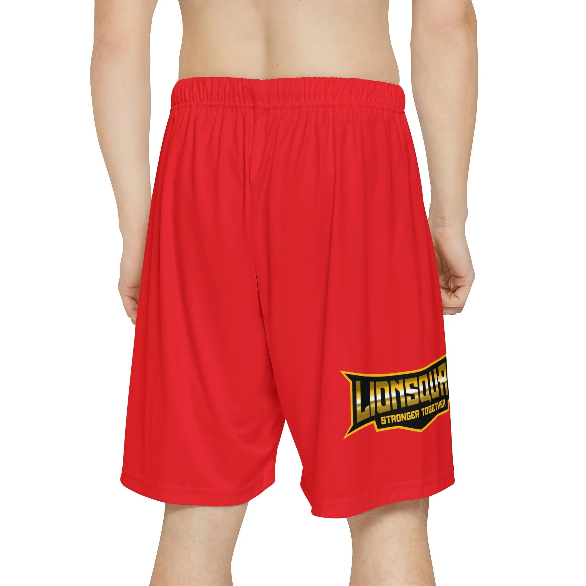 Red Mens Sports Shorts