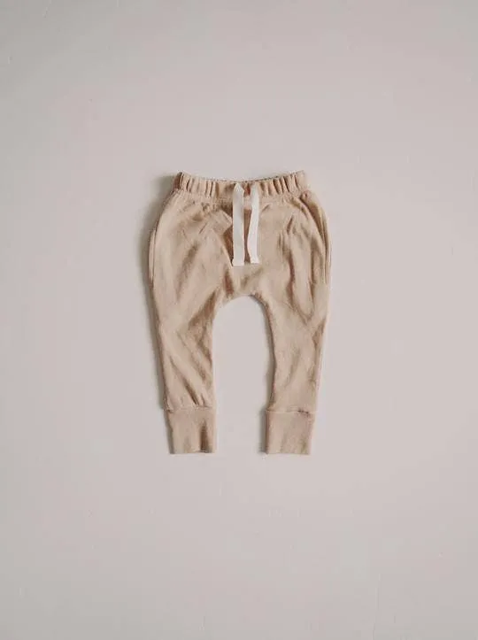 Ribbed Pocket Joggers - Almond