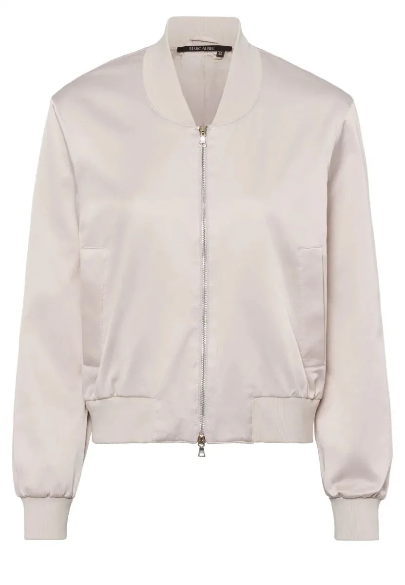 Satin Bomber - Light Taupe