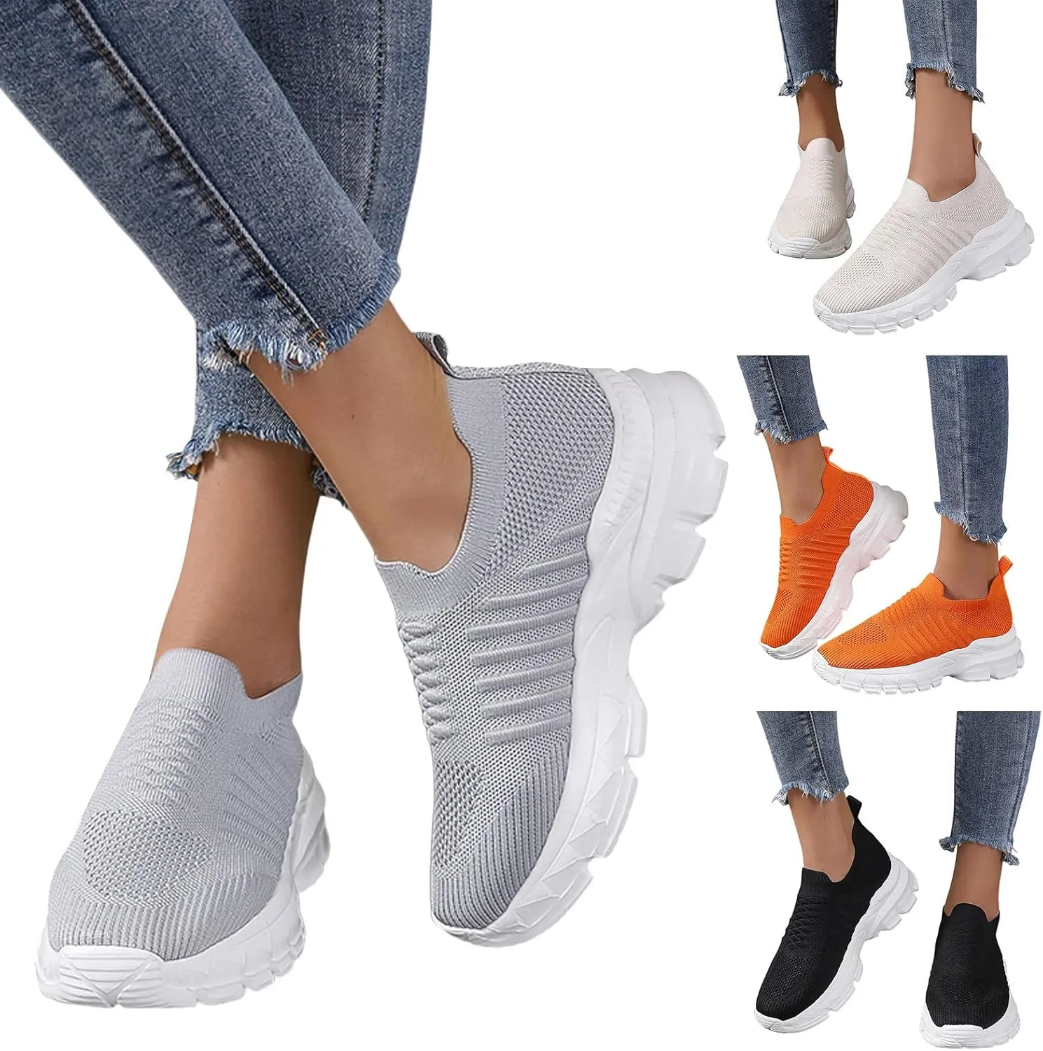 Sneakers for Women Dressy Walking Shoes Non Slip Casual 2023 Mesh Running Shoes Workout Sneakers