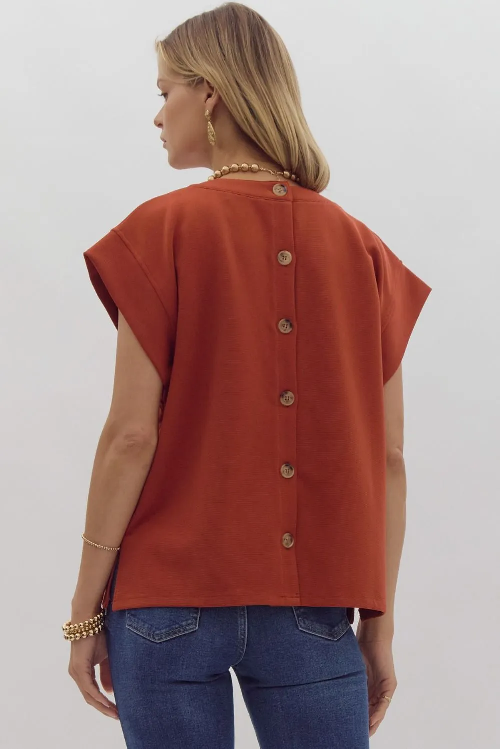 Solid Ribbed Cap Sleeve Top