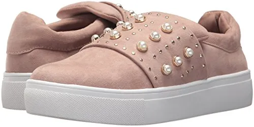 STEVEN by Steve Madden Women's Deylin Sneaker, Blush, 8.5 Medium US