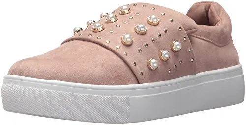 STEVEN by Steve Madden Women's Deylin Sneaker, Blush, 8.5 Medium US