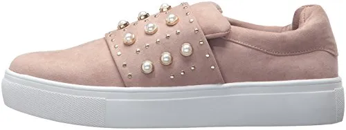 STEVEN by Steve Madden Women's Deylin Sneaker, Blush, 8.5 Medium US