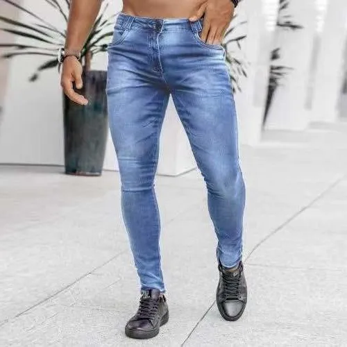 Trendy Black Slim Fitting High Waisted Jeans