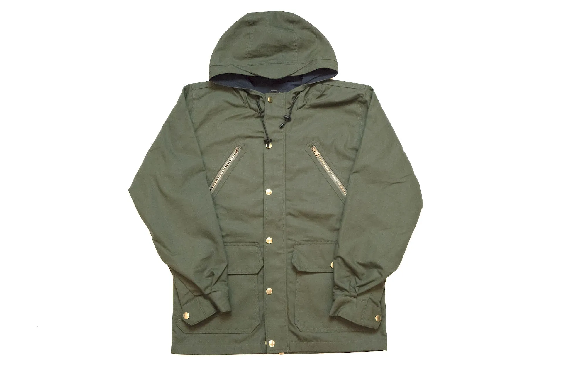 Unique Garment Cotton Rip-Stop 'Bird View' Mountain Parka (Olive)