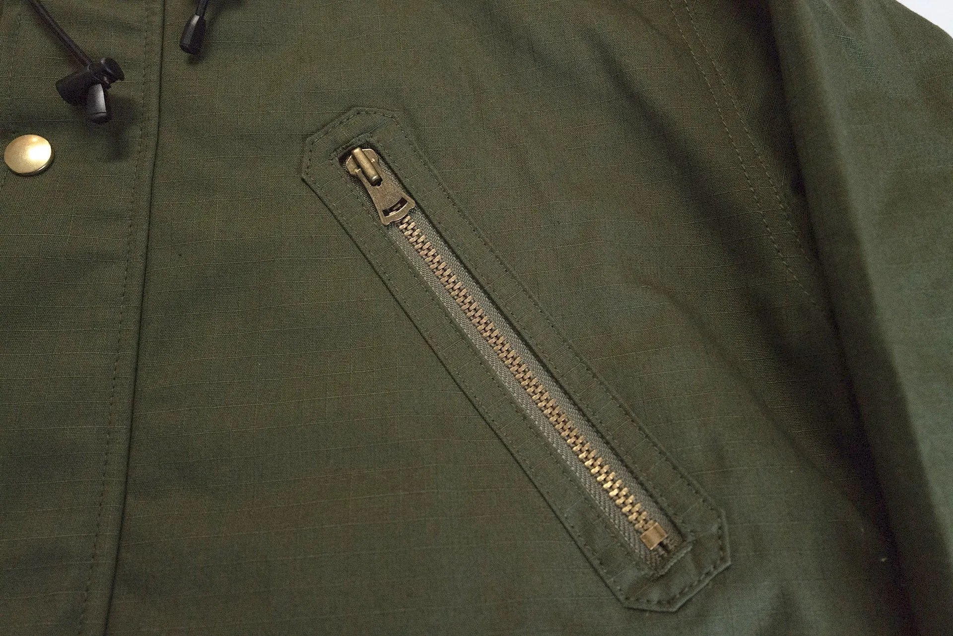 Unique Garment Cotton Rip-Stop 'Bird View' Mountain Parka (Olive)