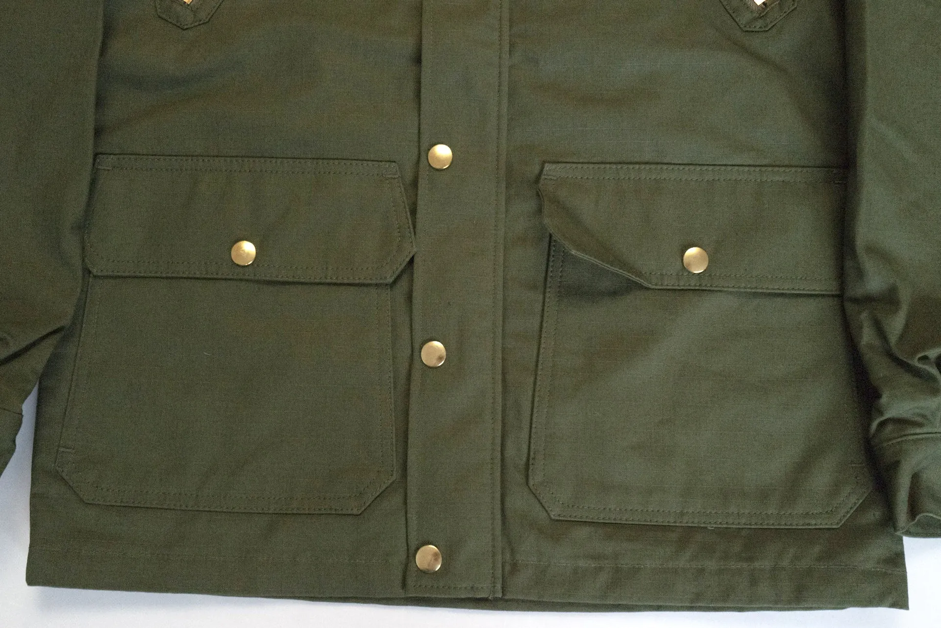 Unique Garment Cotton Rip-Stop 'Bird View' Mountain Parka (Olive)