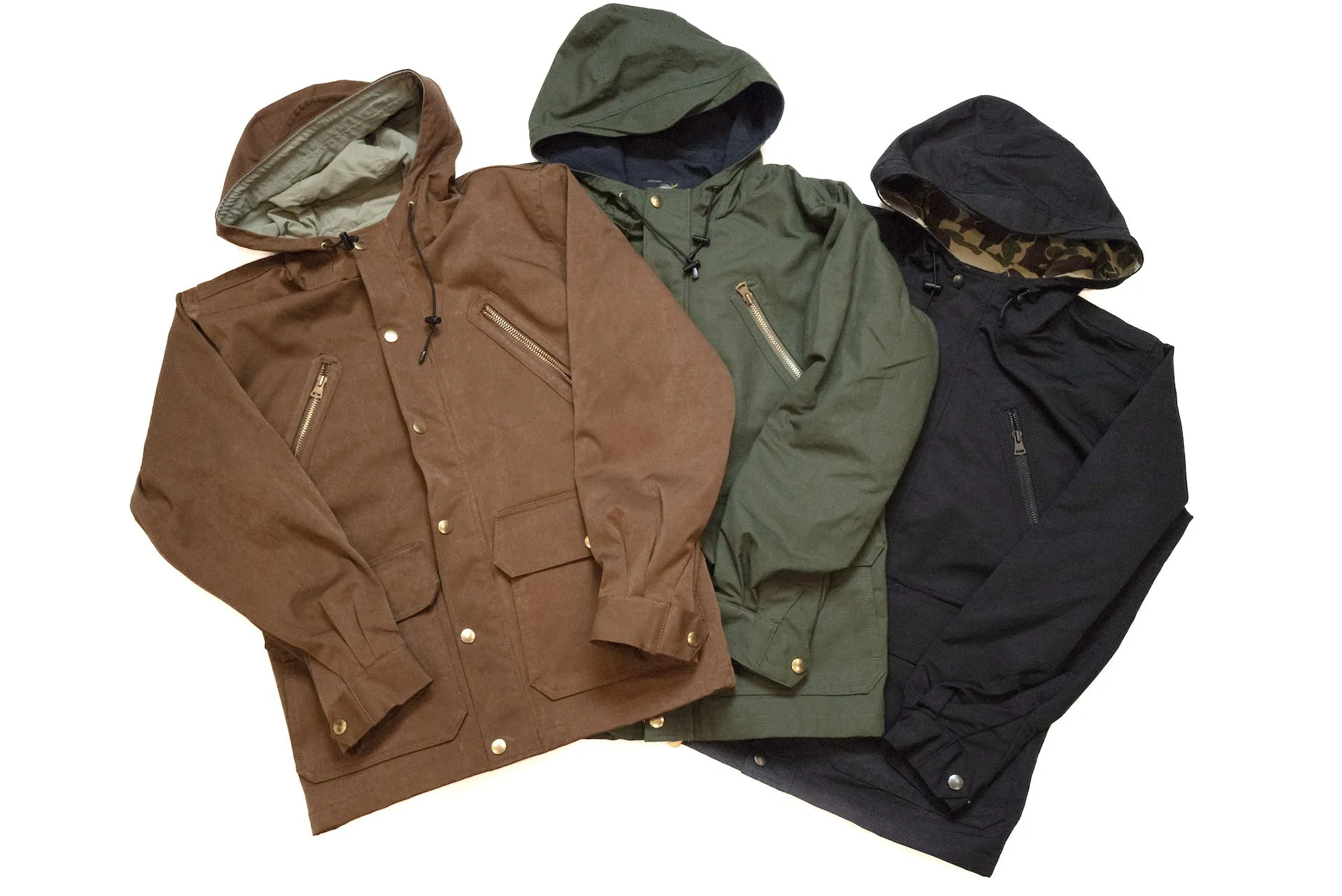 Unique Garment Cotton Rip-Stop 'Bird View' Mountain Parka (Olive)