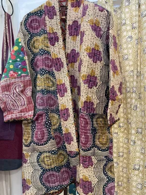 Vintage Kantha Jacket - DESERT FLORA