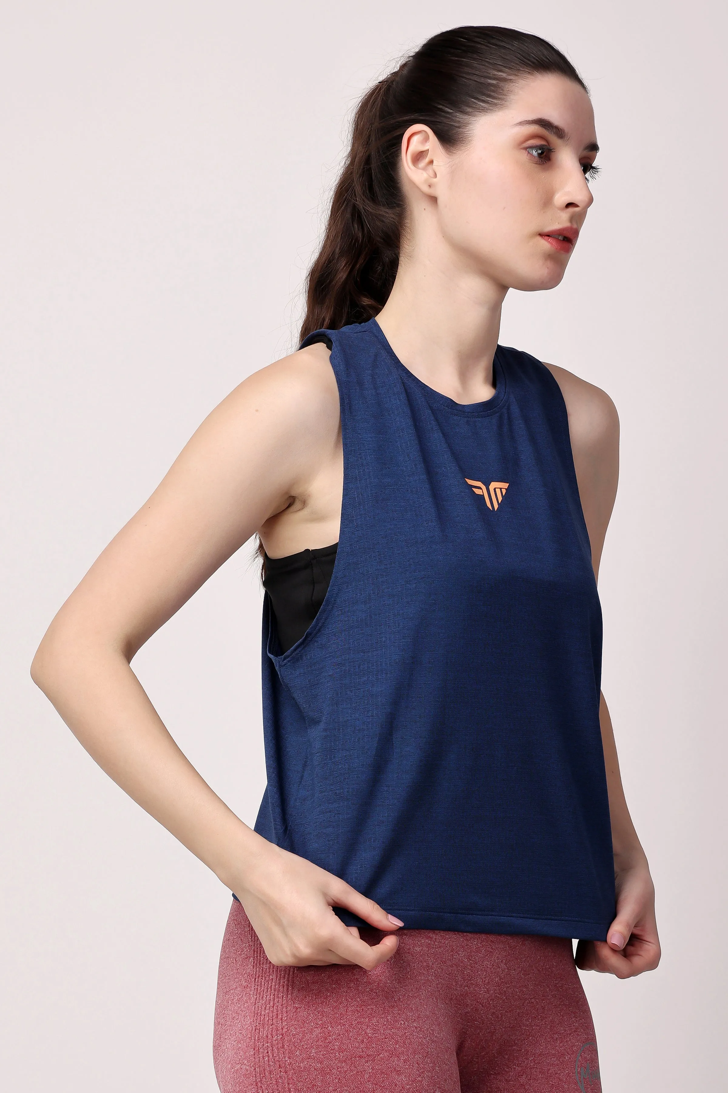 VivActive Poly Mesh Tank Tops - Blue