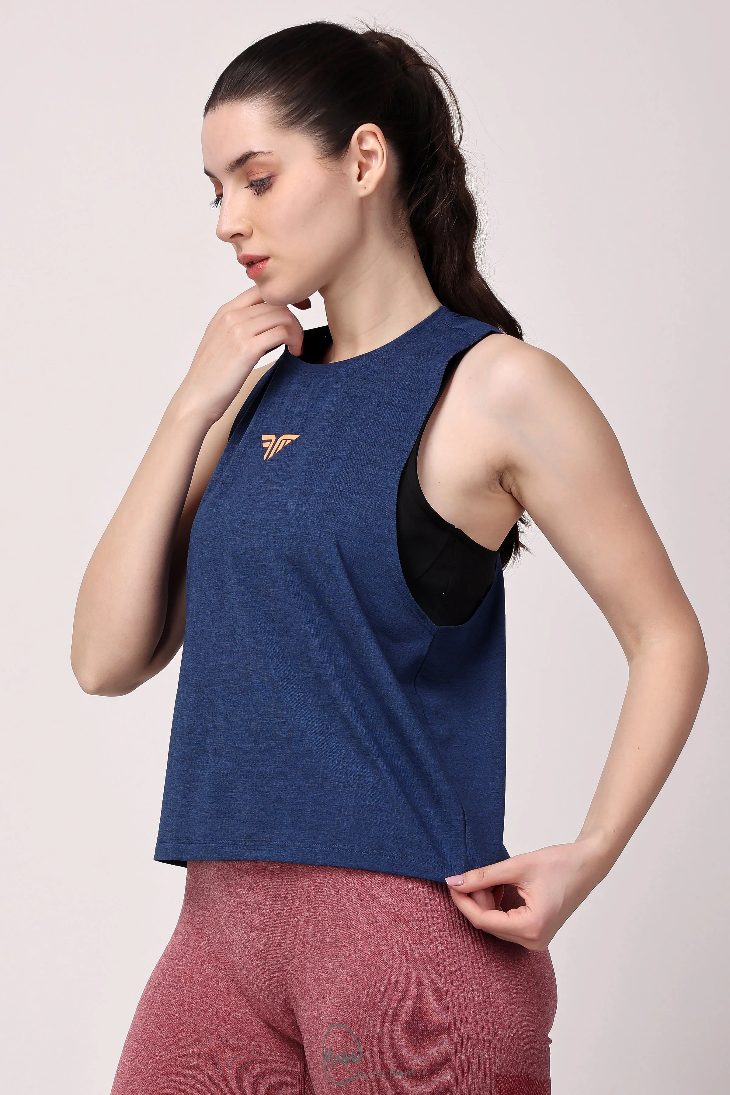 VivActive Poly Mesh Tank Tops - Blue