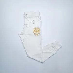 White French Terry Jogger Pants