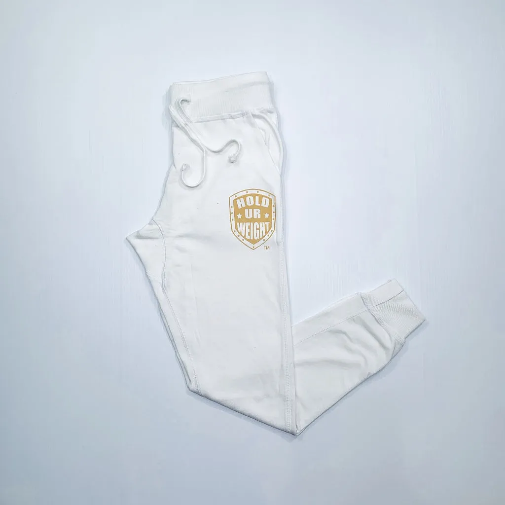 White French Terry Jogger Pants