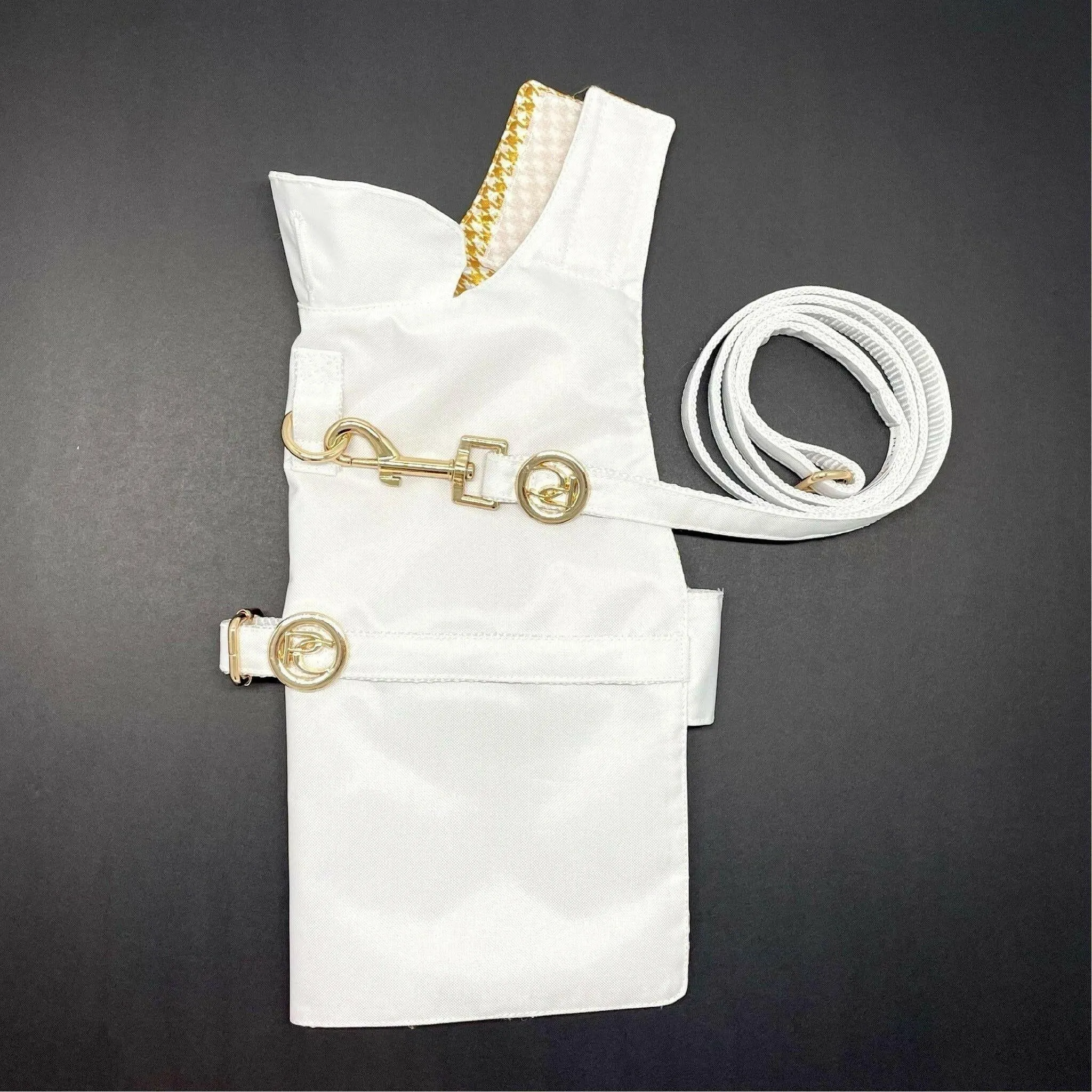 White Rain Matching Leash