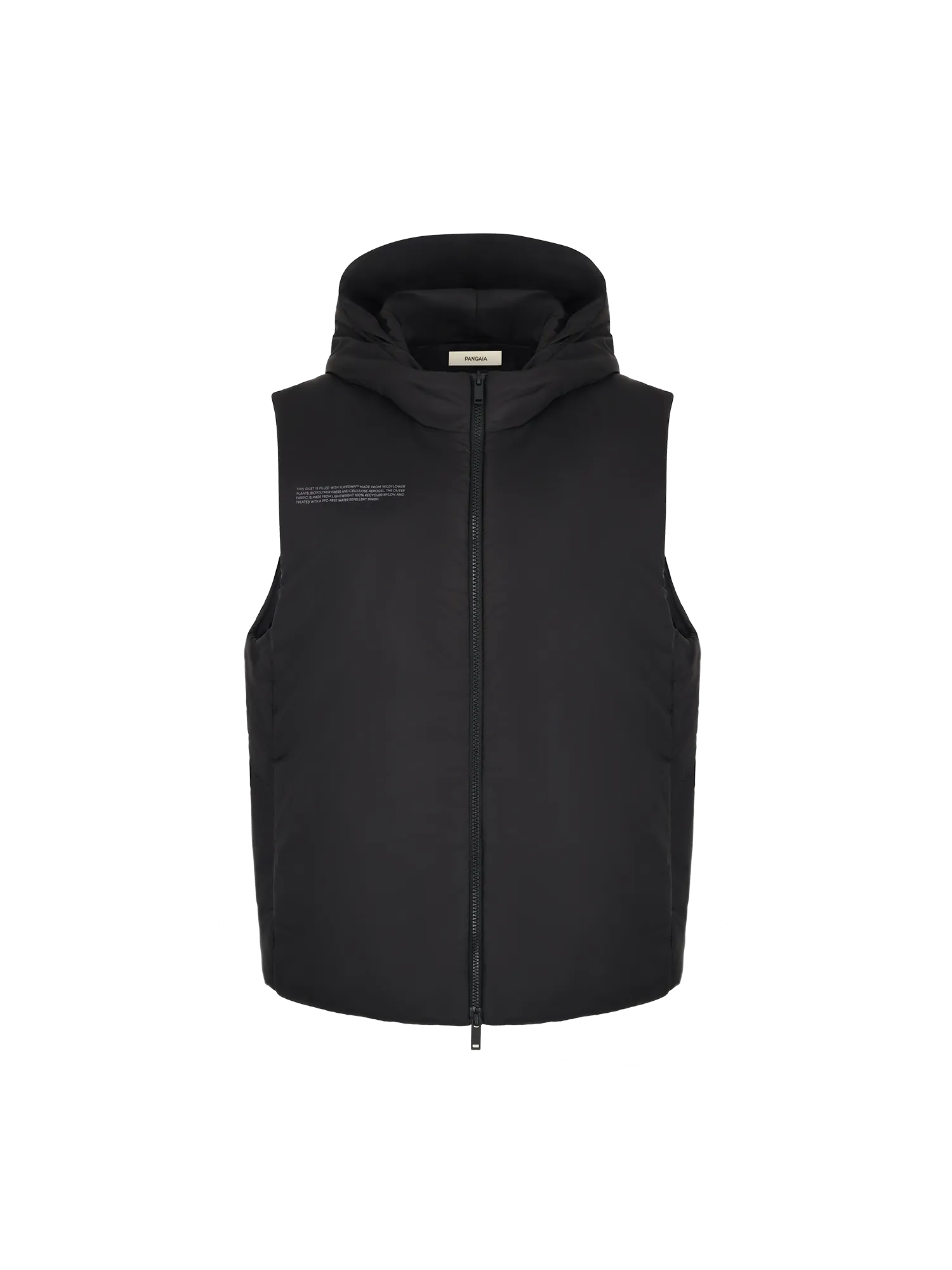 Womens Flower-Warmth Padded Gilet—black