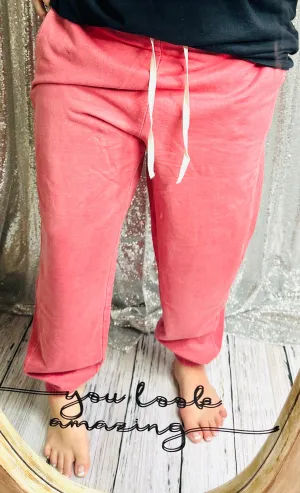 Zenana - Pigment Dye Drawstring Waist Jogger Pants